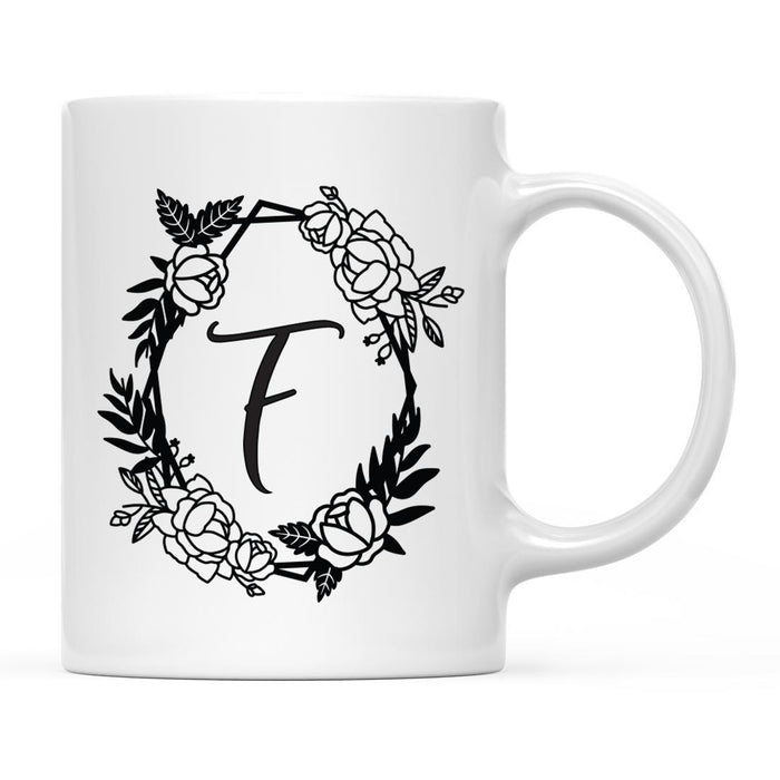 Minimal Geometric Roses Design Coffee Mug Collection-Set of 1-Andaz Press-A-