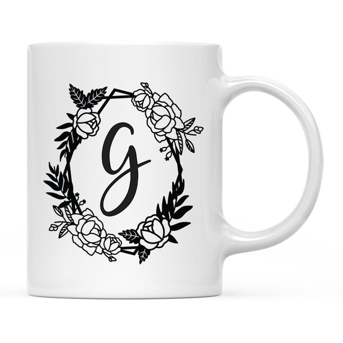 Minimal Geometric Roses Design Coffee Mug Collection-Set of 1-Andaz Press-A-