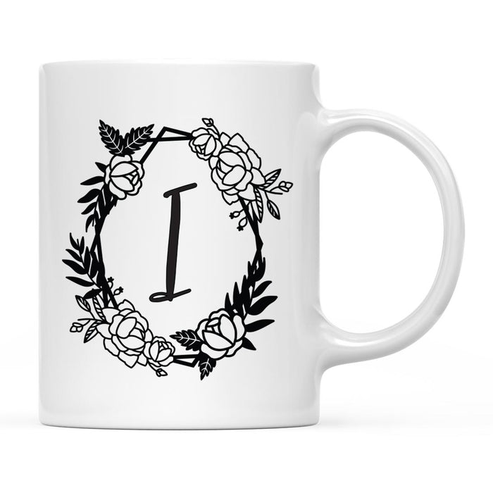 Minimal Geometric Roses Design Coffee Mug Collection-Set of 1-Andaz Press-A-