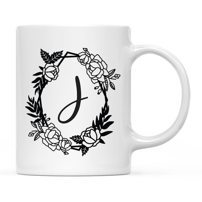 Minimal Geometric Roses Design Coffee Mug Collection-Set of 1-Andaz Press-A-