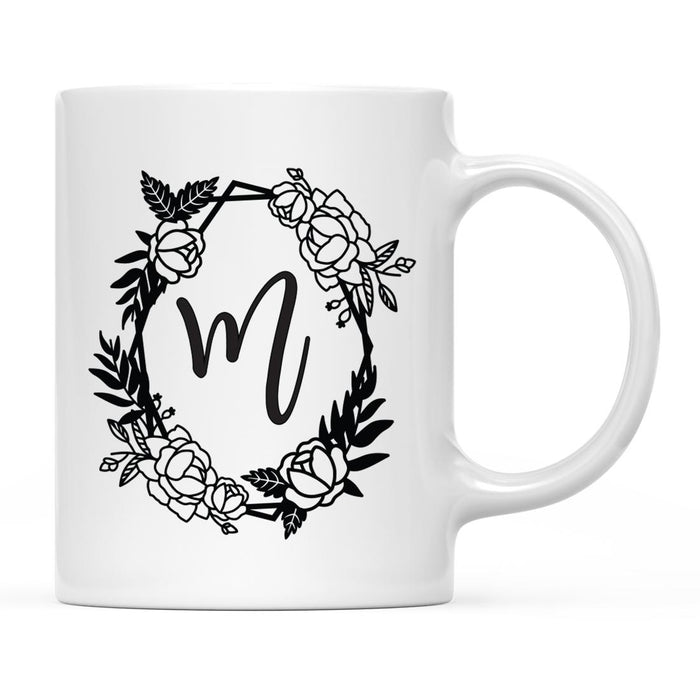 Minimal Geometric Roses Design Coffee Mug Collection-Set of 1-Andaz Press-A-