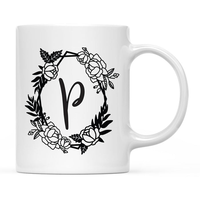 Minimal Geometric Roses Design Coffee Mug Collection-Set of 1-Andaz Press-A-