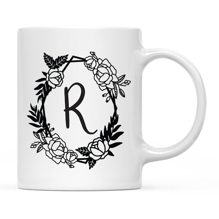 Minimal Geometric Roses Design Coffee Mug Collection-Set of 1-Andaz Press-A-