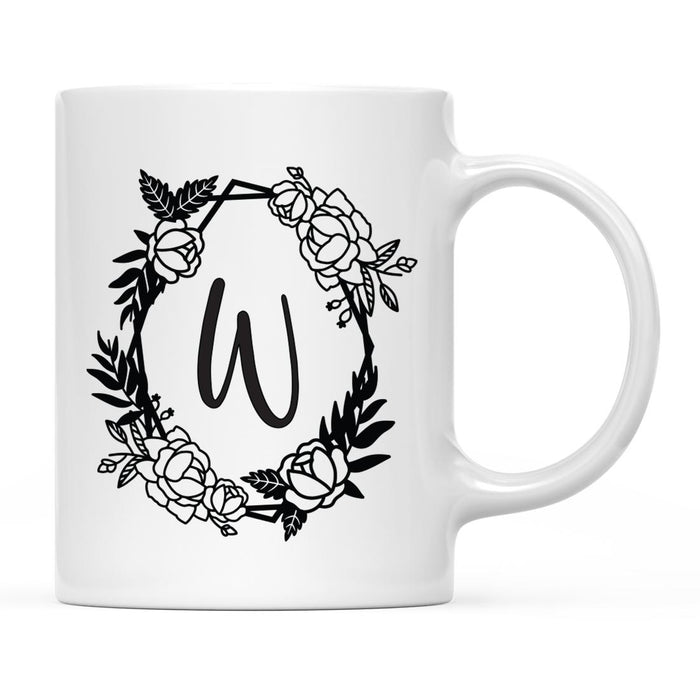 Minimal Geometric Roses Design Coffee Mug Collection-Set of 1-Andaz Press-A-