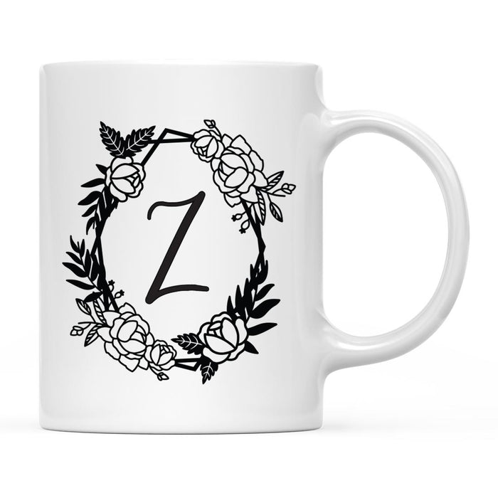 Minimal Geometric Roses Design Coffee Mug Collection-Set of 1-Andaz Press-A-