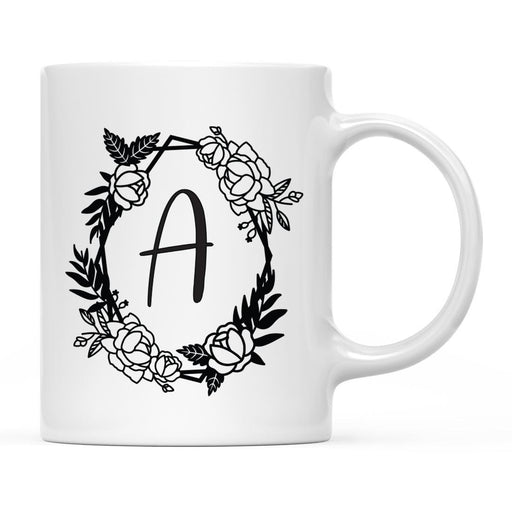 Minimal Geometric Roses Design Coffee Mug Collection-Set of 1-Andaz Press-A-