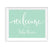 Mint Green Baby Shower Signs-Set of 1-Andaz Press-Welcome To Our Baby Shower-