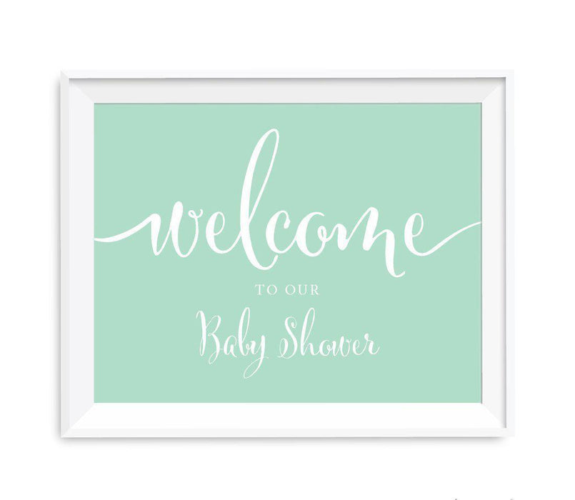 Andaz Press Baby Shower Party Signs, Mint Green, 22cm x 28cm , Please Leave Your Wishes for The New Mom & Dad Sign, 1-Pack
