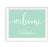 Mint Green Baby Shower Signs-Set of 1-Andaz Press-Welcome to our Celebration-
