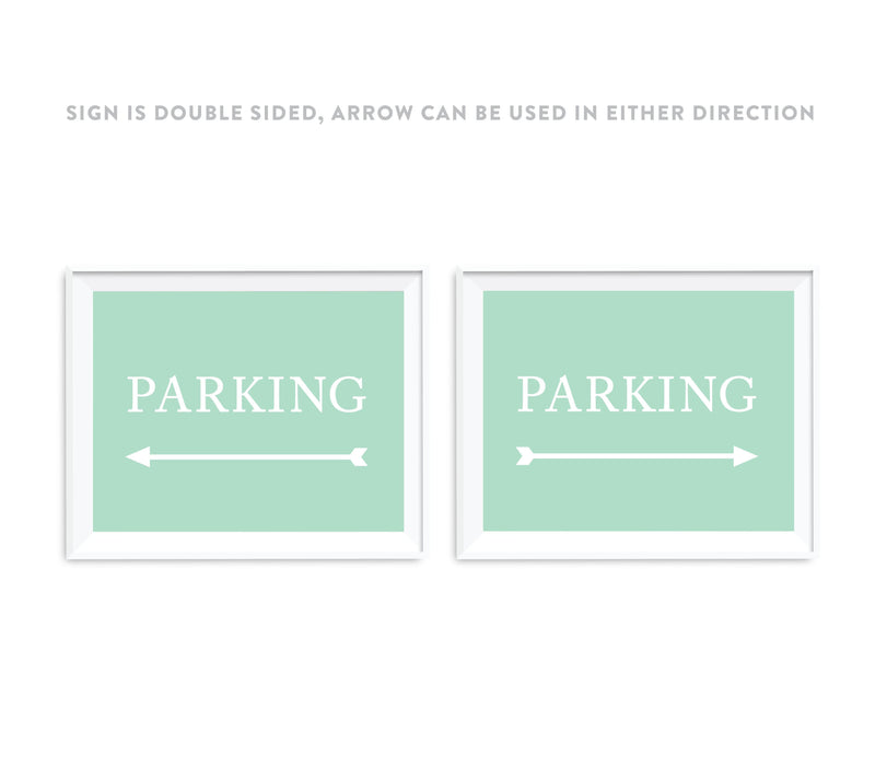 Mint Green Wedding Direction Signs-Set of 1-Andaz Press-Restrooms-