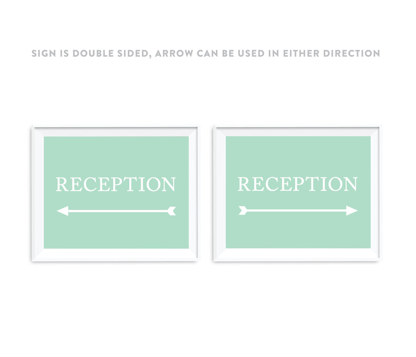 Mint Green Wedding Direction Signs-Set of 1-Andaz Press-Reception-