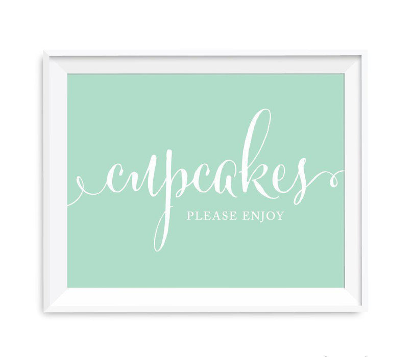 Mint Green Wedding Favor Signs-Set of 1-Andaz Press-Mint to Be Party Favors-