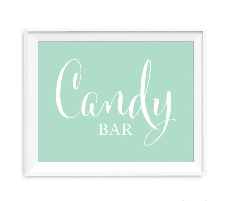 Mint Green Wedding Favor Signs-Set of 1-Andaz Press-Mint to Be Party Favors-