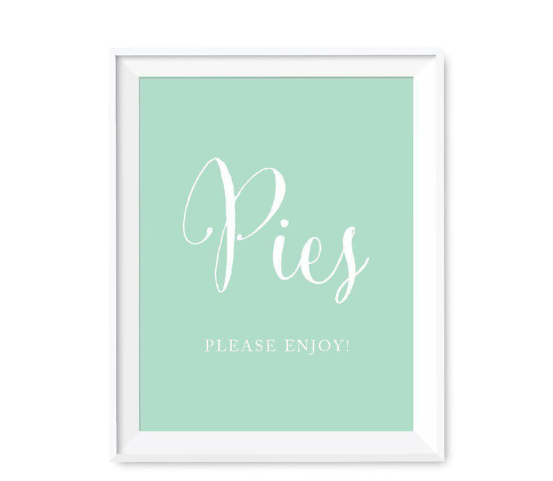 Mint Green Wedding Favor Signs-Set of 1-Andaz Press-Mint to Be Party Favors-