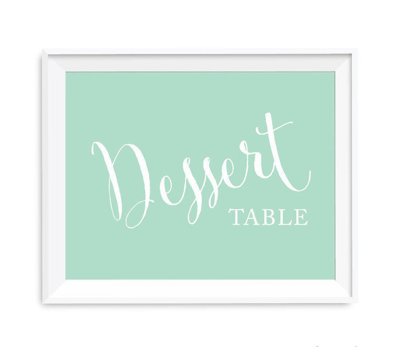 Mint Green Wedding Favor Signs-Set of 1-Andaz Press-Dessert Table-