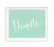 Mint Green Wedding Favor Signs-Set of 1-Andaz Press-Donuts-