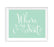 Mint Green Wedding Signs-Set of 1-Andaz Press-Mr. & Mrs.-