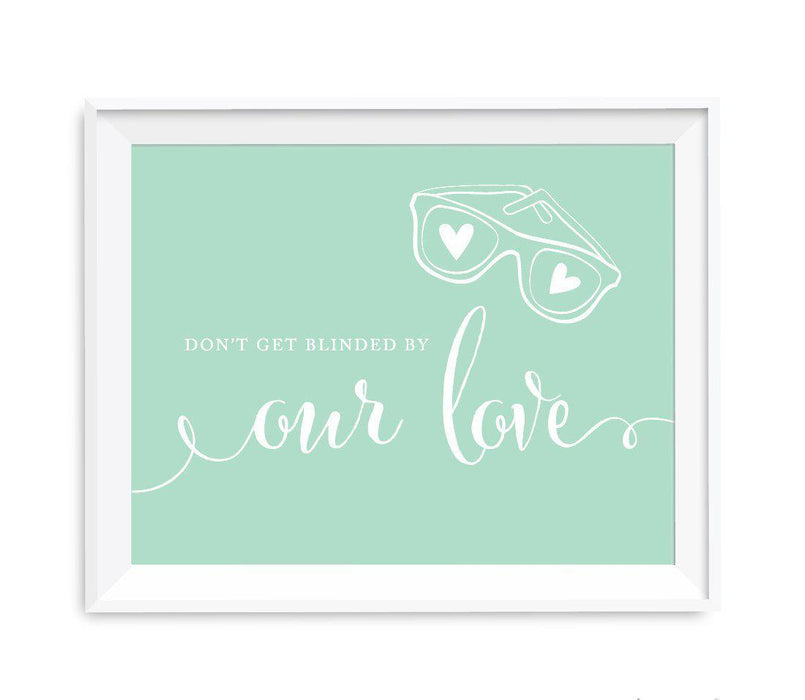 Mint Green Wedding Signs-Set of 1-Andaz Press-Mr. & Mrs.-
