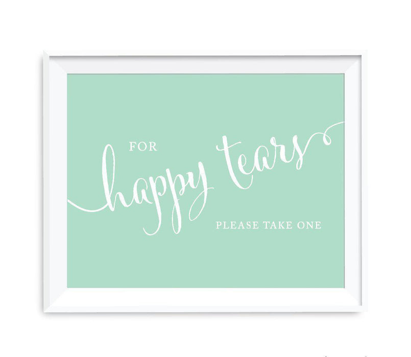 Mint Green Wedding Signs-Set of 1-Andaz Press-Mr. & Mrs.-