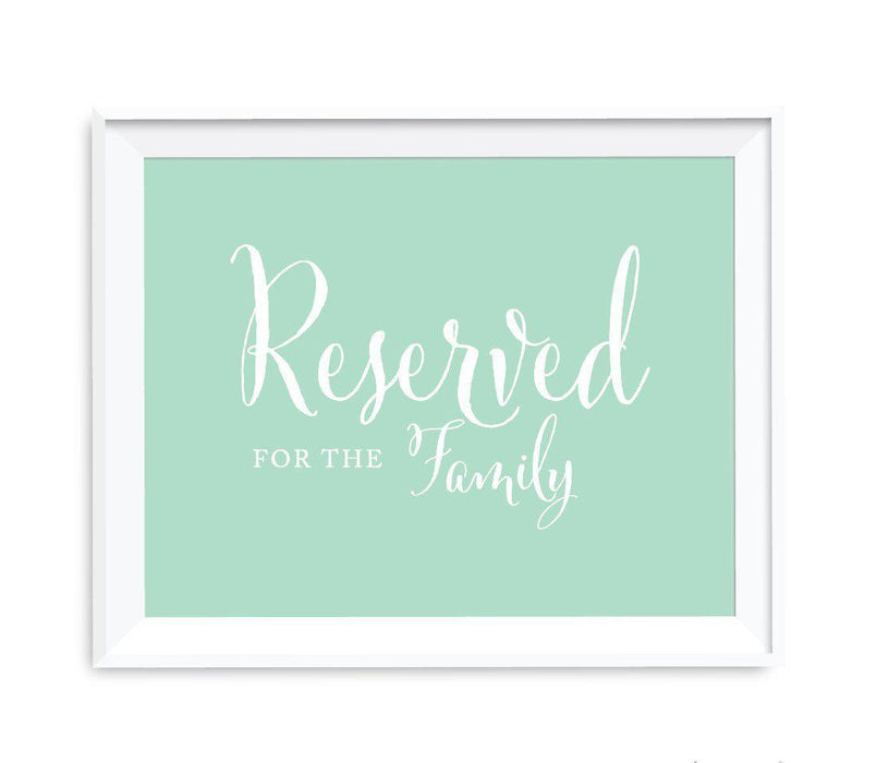 Mint Green Wedding Signs-Set of 1-Andaz Press-Mr. & Mrs.-