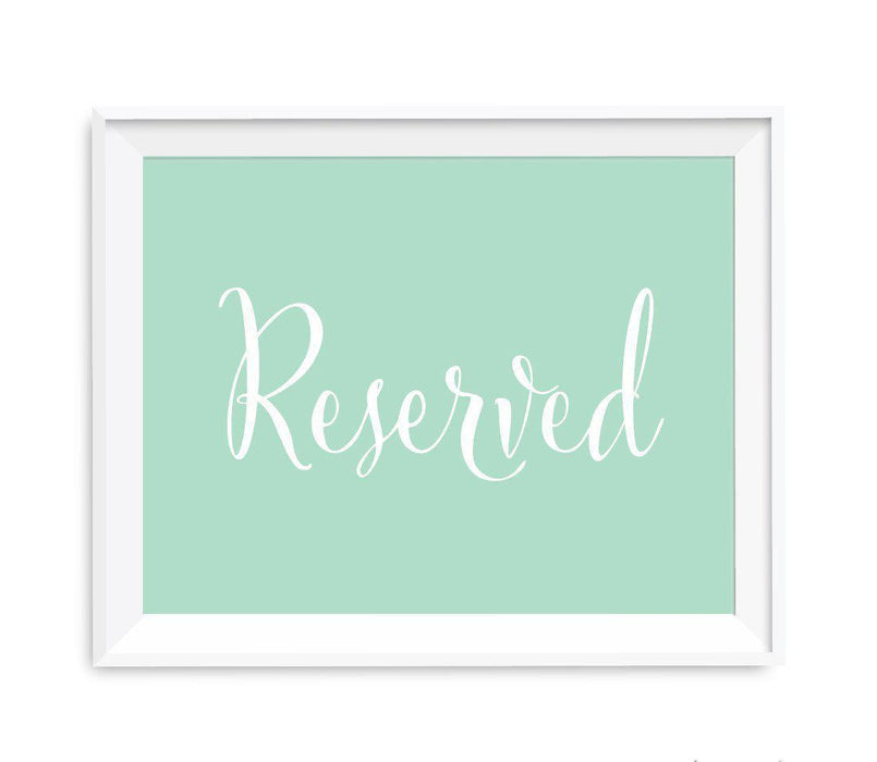 Mint Green Wedding Signs-Set of 1-Andaz Press-Mr. & Mrs.-