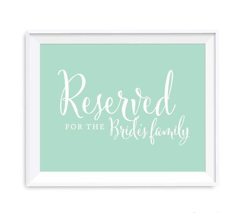 Mint Green Wedding Signs-Set of 1-Andaz Press-Mr. & Mrs.-
