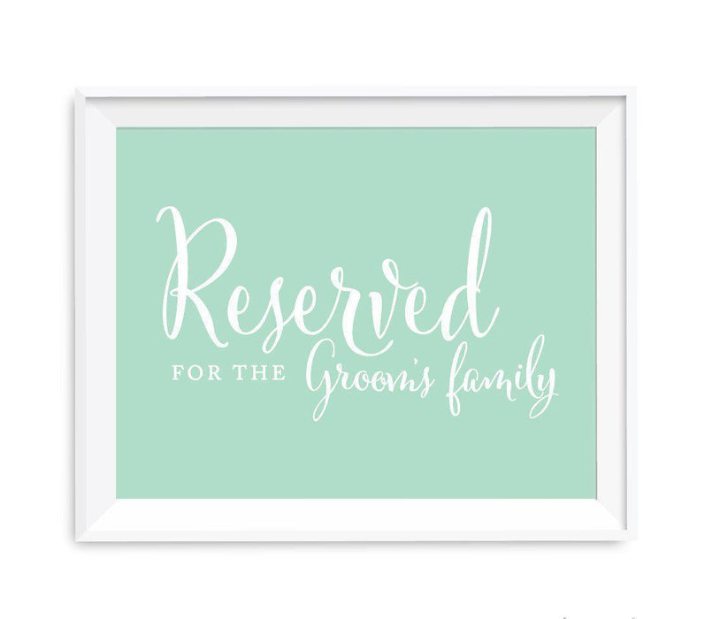 Mint Green Wedding Signs-Set of 1-Andaz Press-Mr. & Mrs.-