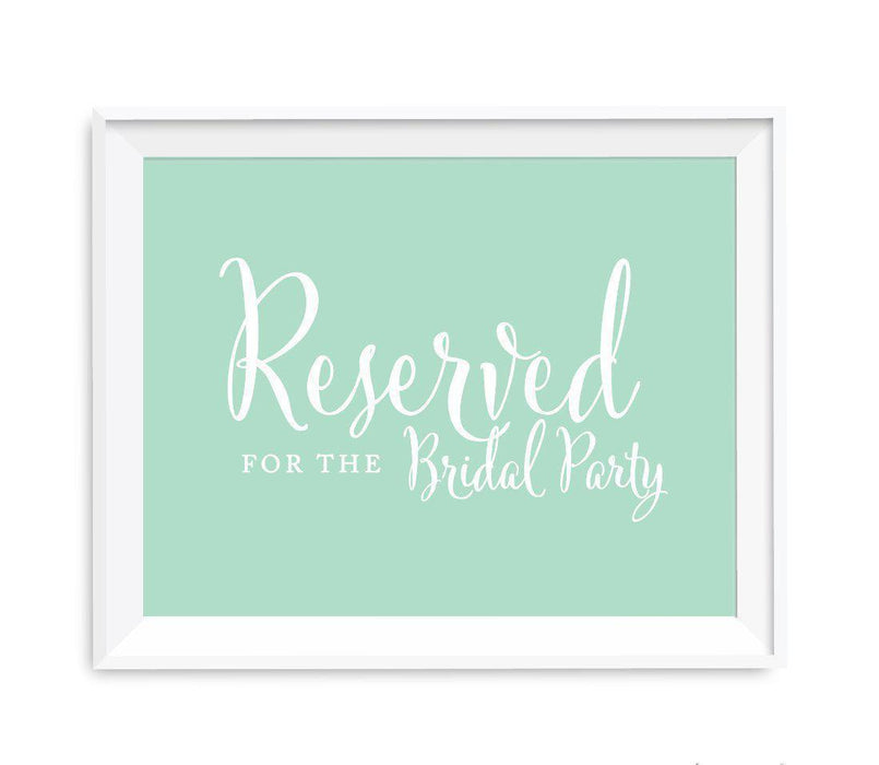 Mint Green Wedding Signs-Set of 1-Andaz Press-Mr. & Mrs.-