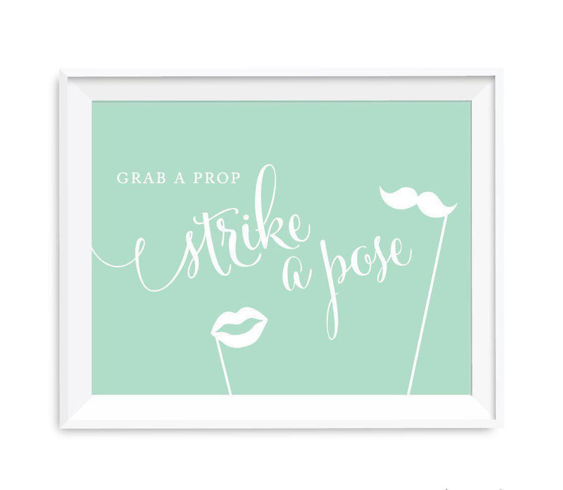 Mint Green Wedding Signs-Set of 1-Andaz Press-Mr. & Mrs.-
