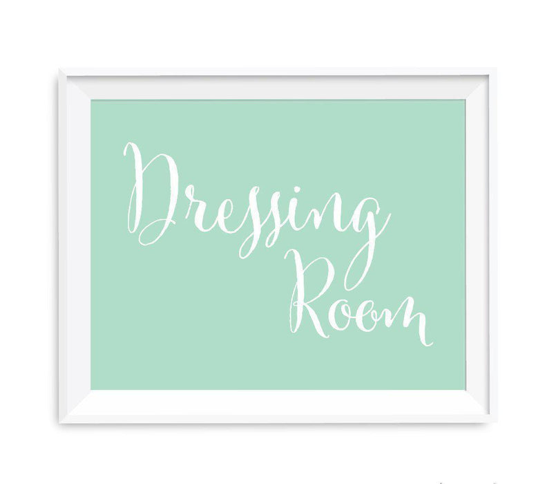 Mint Green Wedding Signs-Set of 1-Andaz Press-Mr. & Mrs.-