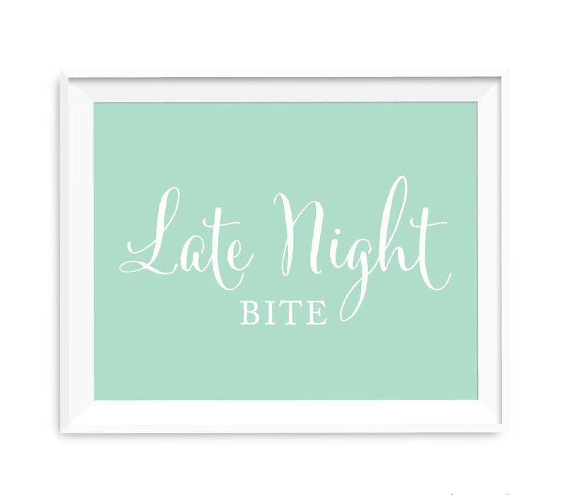 Mint Green Wedding Signs-Set of 1-Andaz Press-Mr. & Mrs.-