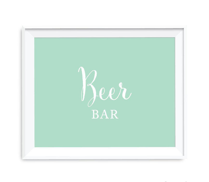 Mint Green Wedding Signs-Set of 1-Andaz Press-Mr. & Mrs.-