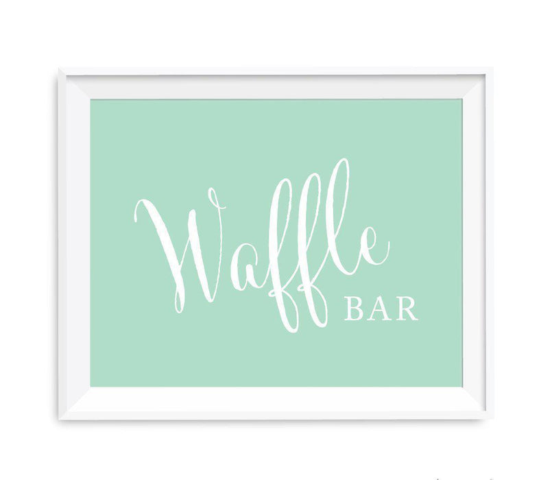 Mint Green Wedding Signs-Set of 1-Andaz Press-Mr. & Mrs.-