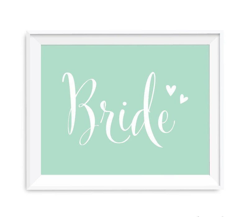 Mint Green Wedding Signs-Set of 1-Andaz Press-Mr. & Mrs.-