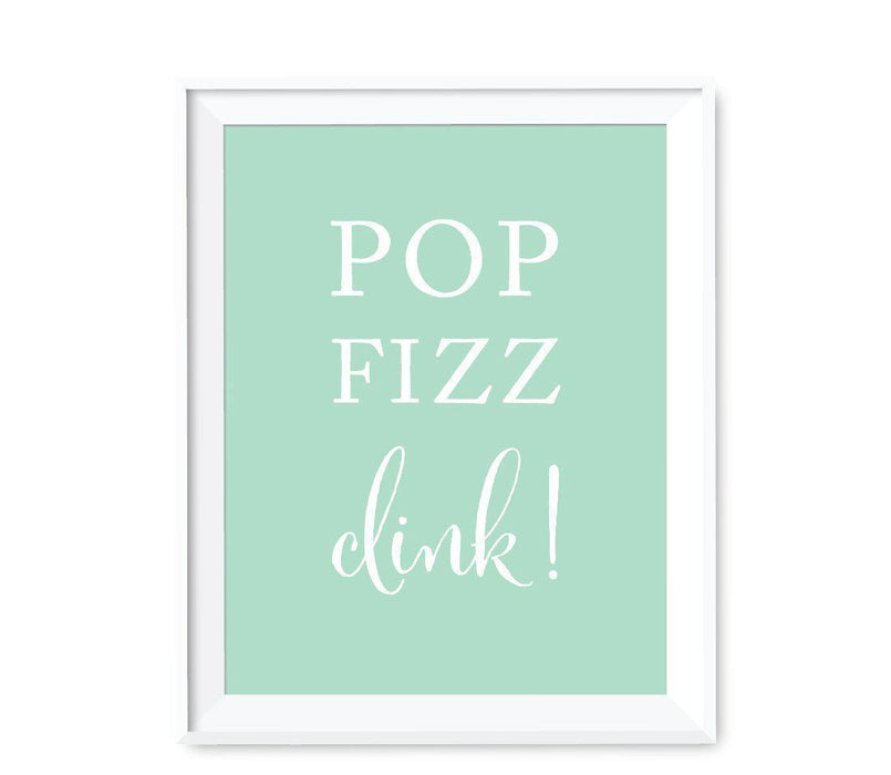 Mint Green Wedding Signs-Set of 1-Andaz Press-Mr. & Mrs.-