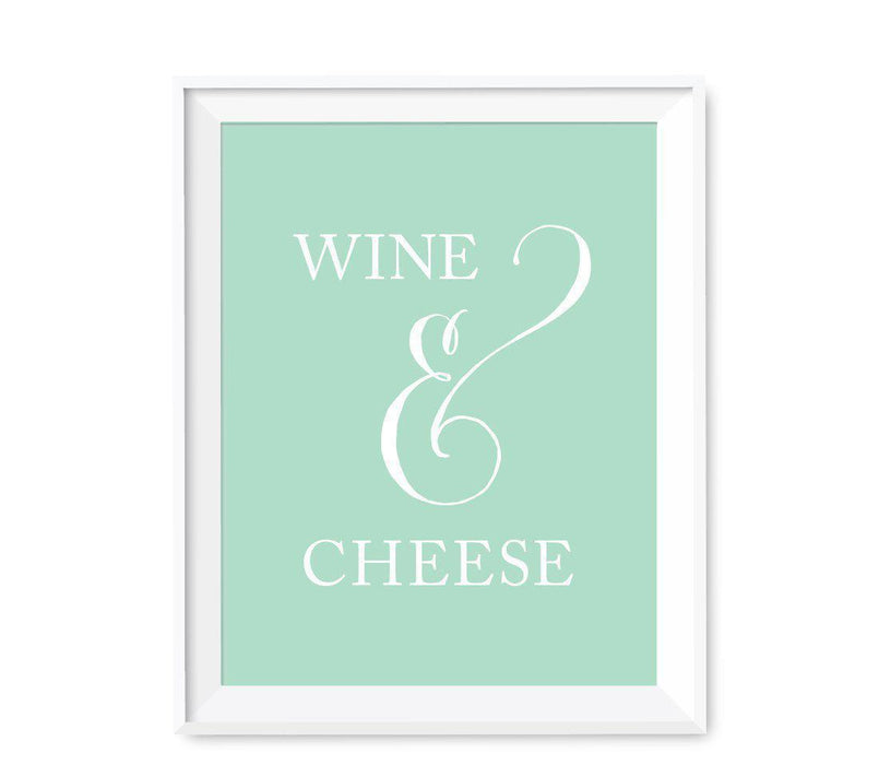 Mint Green Wedding Signs-Set of 1-Andaz Press-Mr. & Mrs.-