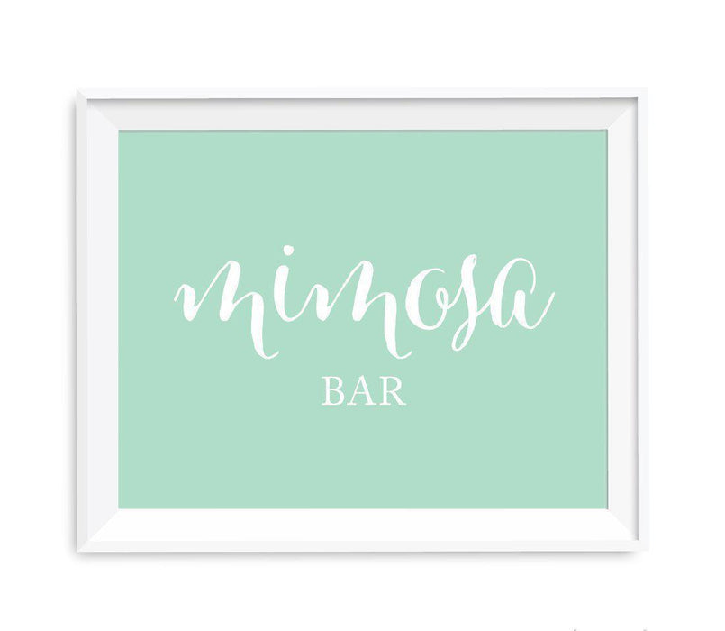 Mint Green Wedding Signs-Set of 1-Andaz Press-Mr. & Mrs.-