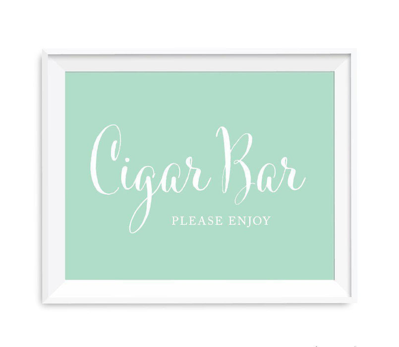 Mint Green Wedding Signs-Set of 1-Andaz Press-Mr. & Mrs.-