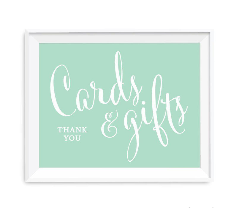 Mint Green Wedding Signs-Set of 1-Andaz Press-Mr. & Mrs.-