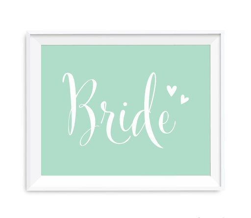 Mint Green Wedding Signs-Set of 1-Andaz Press-Bride-