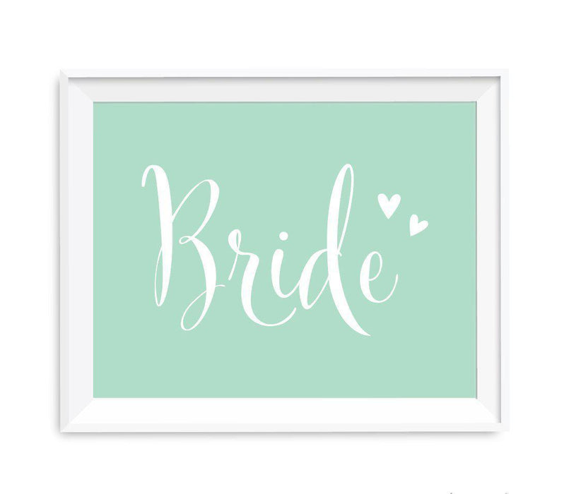 Mint Green Wedding Signs-Set of 1-Andaz Press-Bride-