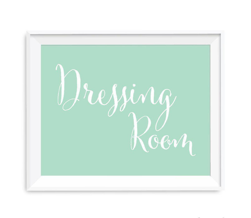 Mint Green Wedding Signs-Set of 1-Andaz Press-Dressing Room-
