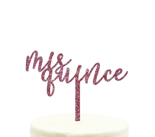 Mis Quince Glitter Acrylic Birthday Cake Toppers-Set of 1-Andaz Press-Gold-