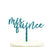 Mis Quince Glitter Acrylic Birthday Cake Toppers-Set of 1-Andaz Press-Aqua-