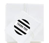 Modern Black and White Stripes Wedding Round Circle Label Stickers, Thank You-Set of 40-Andaz Press-