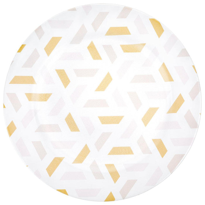 Modern Geometric Acrylic Charger Plates-Set of 4-Koyal Wholesale-