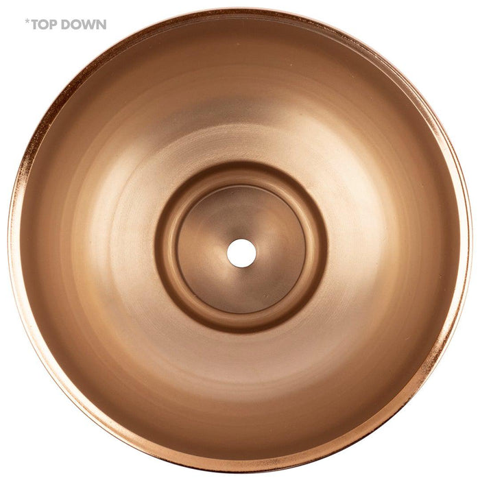 Modern Metal Smooth Compote Bowl-Set of 10-Koyal Wholesale-Copper-