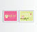 Modern Owl Girl Baby Shower Party Signs, 2-Pack-Set of 2-Andaz Press-Welcome | Enjoy A Treat-