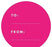 Modern To/From Circle Gift Labels-Set of 40-Andaz Press-Fuchsia-