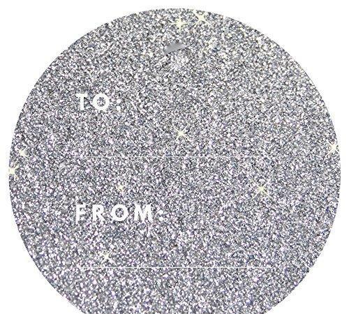 Modern To/From Circle Gift Labels-Set of 40-Andaz Press-Silver-